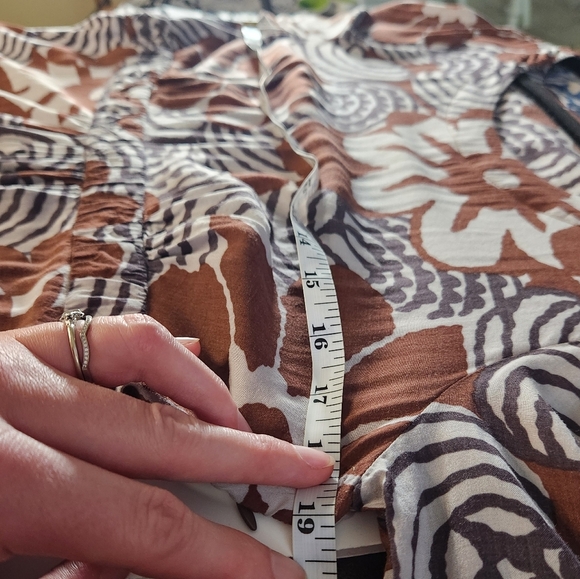 Boden Retro Flower Print Mini Dress Women US 10 Lightweight Earthy 70s Mod - Picture 9 of 12